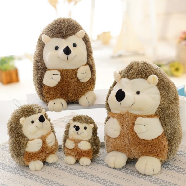 17cm Brown Hedgehog Sitting Simulated Animal Plush - Image 2