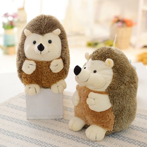17cm Brown Hedgehog Sitting Simulated Animal Plush - Image 3