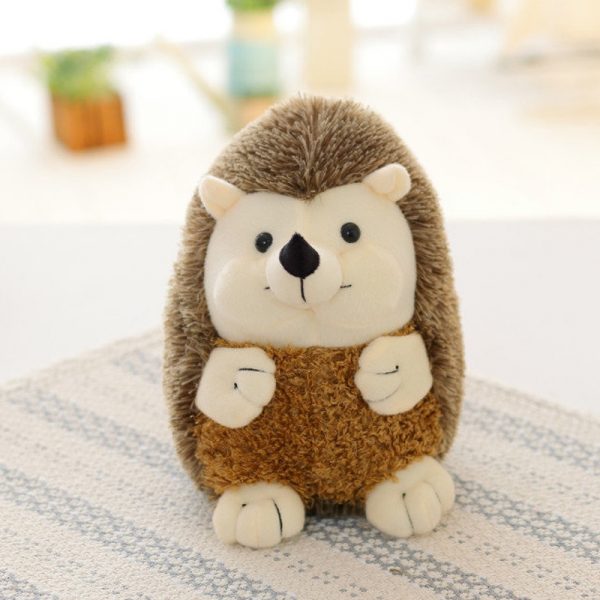 17cm Brown Hedgehog Sitting Simulated Animal Plush - Image 4