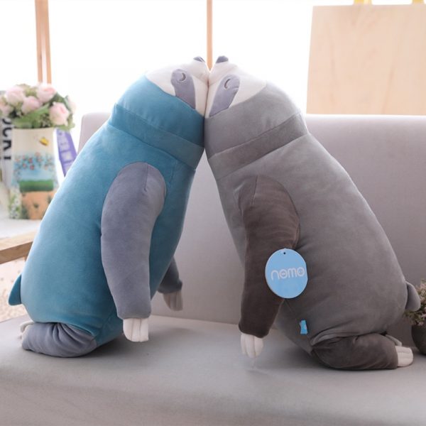 65-100cm Blue Gray Simulation Sloth Pillow Toy Plush - Image 4