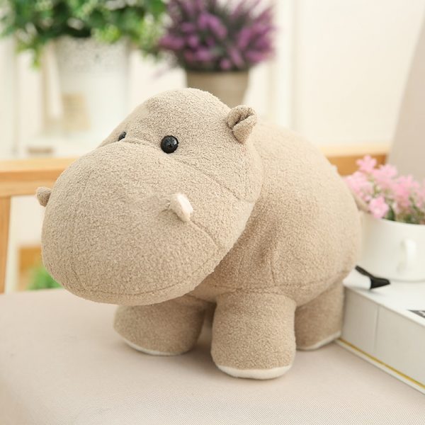 18cm Gray Brown Hippo Elephant Big Ear Stuffed Animals Plush - Image 4