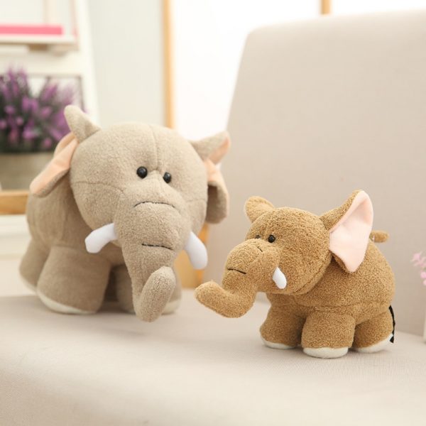 18cm Gray Brown Hippo Elephant Big Ear Stuffed Animals Plush - Image 5