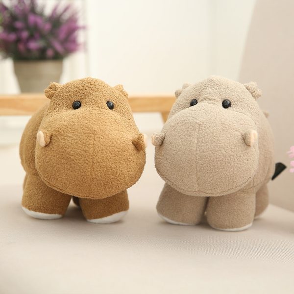 18cm Gray Brown Hippo Elephant Big Ear Stuffed Animals Plush - Image 6