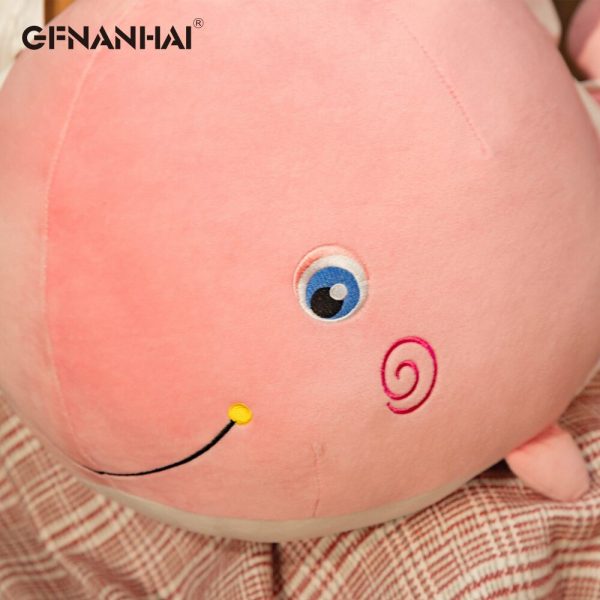 25cm Pink Blue Whale Cute Big Head Animal Plush - Image 5
