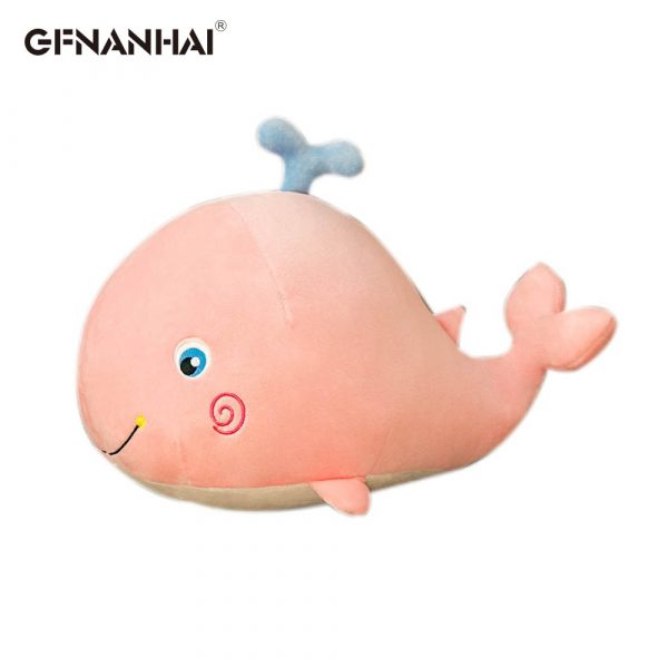 25cm Pink Blue Whale Cute Big Head Animal Plush - Image 6