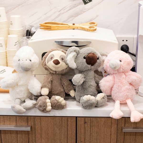 20-26cm Colorful Simulation Animal Sweet Sloth Koala Flamingo Bird Toy Plush
