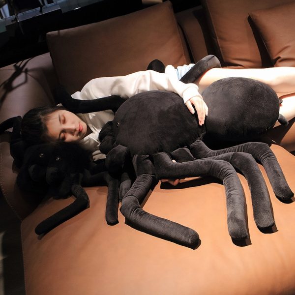 30-120cm Black Spider Simulation Big Size Wild Spider Plush - Image 2