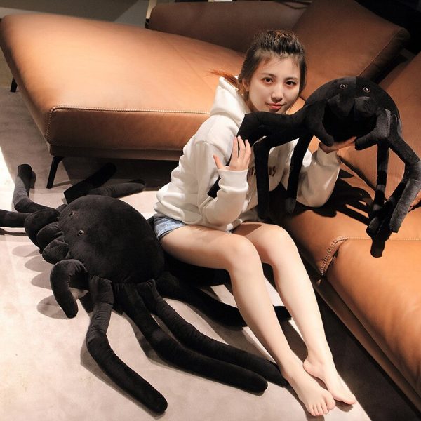 30-120cm Black Spider Simulation Big Size Wild Spider Plush - Image 4