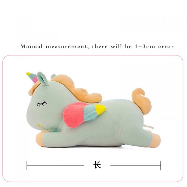 30CM Colorful Unicorn Lying Sleeping Stuffed Animal Plush - Image 5