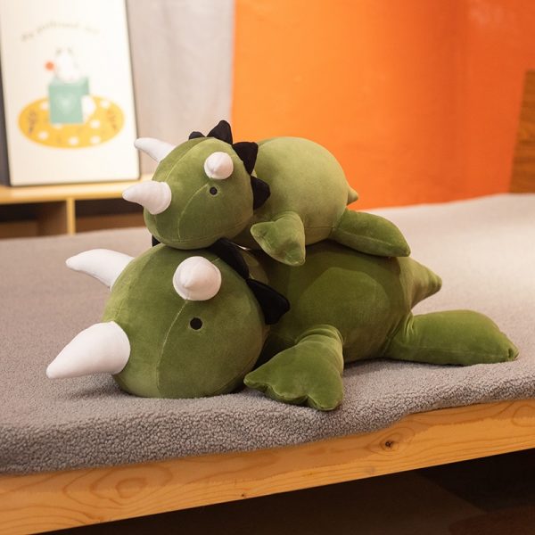25-60cm Green Pink Dinosaur Weighted Stuffed Animal Toys Plush - Image 4