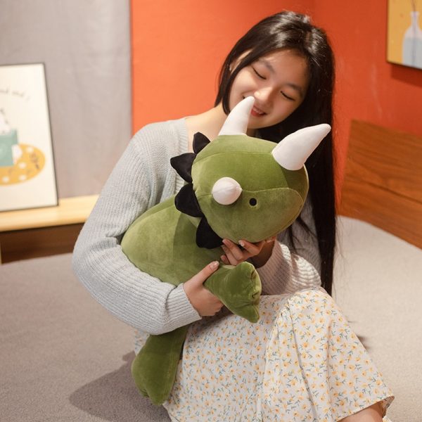 25-60cm Green Pink Dinosaur Weighted Stuffed Animal Toys Plush - Image 5