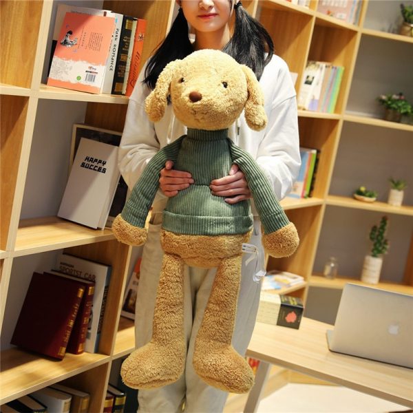 55cm Brown White Dog Mouse Rabbit Elephant Long Leg Animal Wearing Clothes Plush - Image 2