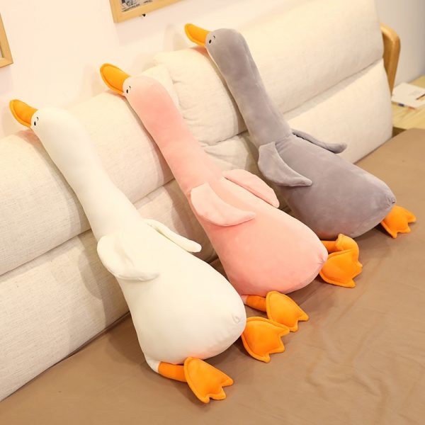 70-160cm White Yellow Gray Goose Stuffed Toys Animal Plush - Image 2