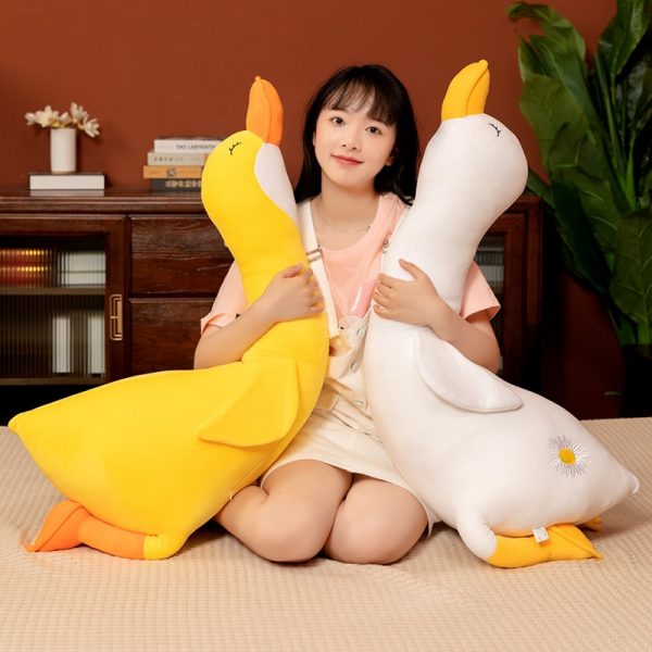 70-160cm White Yellow Gray Goose Stuffed Toys Animal Plush - Image 5
