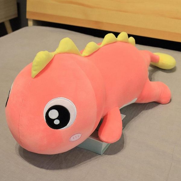 60cm Green Pink Dinosaur Weighted Stuffed Animals Dolls Plush