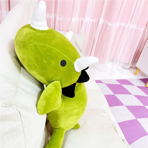 25cm Green Pink Dinosaur Sleep Pillow Plush - Image 5