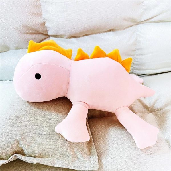 25cm Green Pink Dinosaur Sleep Pillow Plush