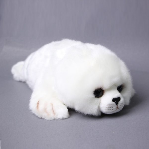 23-32cm White Cute Seals Sea Lion Plush - Image 3