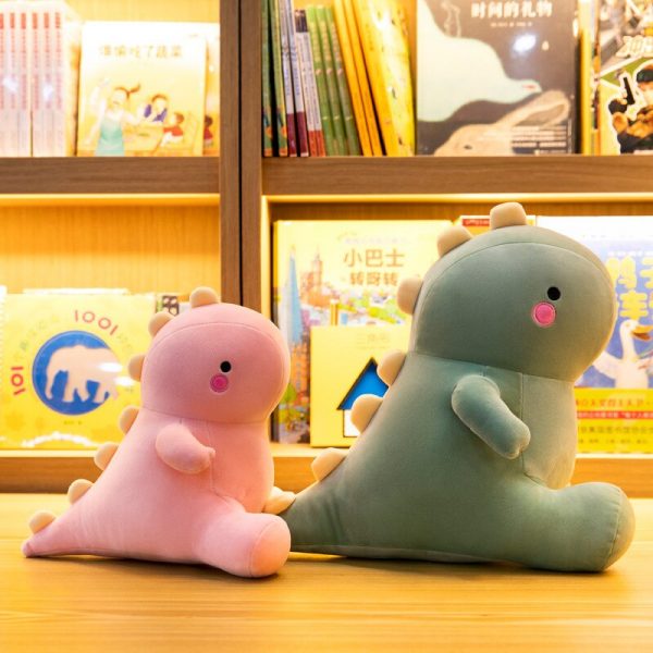 22-60cm Pink Green Yellow Dinosaur Sitting Cute Stuffed Animal Plush - Image 3