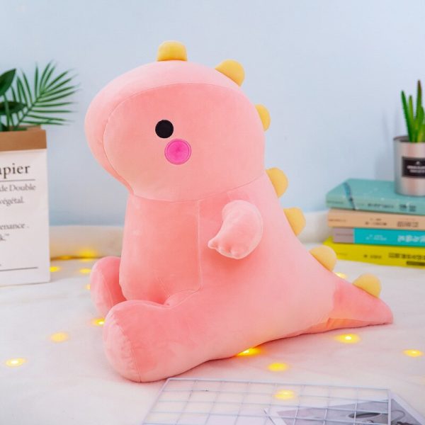 22-60cm Pink Green Yellow Dinosaur Sitting Cute Stuffed Animal Plush
