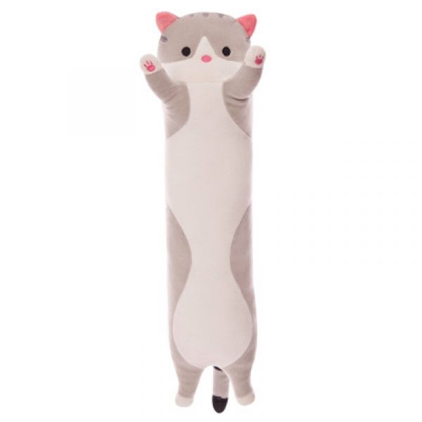 50-110cm Gray Yellow Cat Giant Office Nap Sleeping Pillow Cushion Plush - Image 2