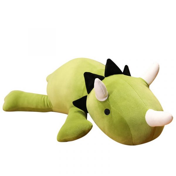 25cm Pink and Green Dinosaur Cute Sleep Pillow Plush - Image 6