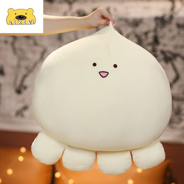 23-50CM White Octopus Big Head Stuffed Animals Plush - Image 2