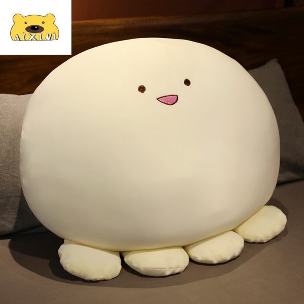 23-50CM White Octopus Big Head Stuffed Animals Plush - Image 4