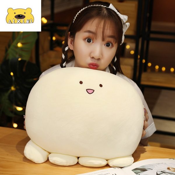 23-50CM White Octopus Big Head Stuffed Animals Plush - Image 6