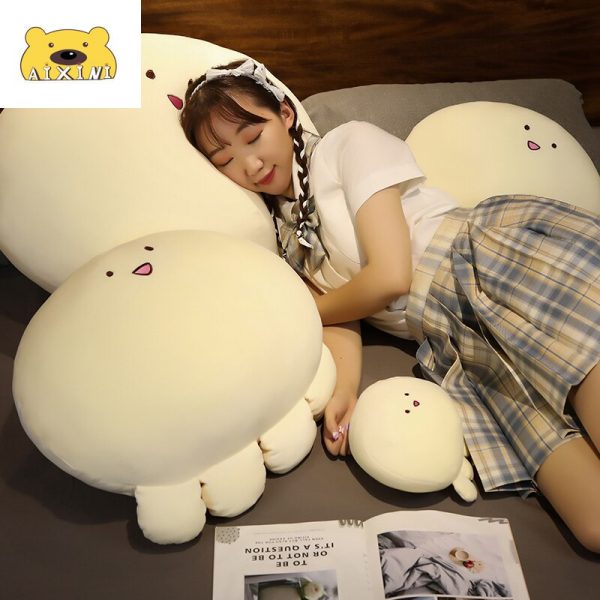 23-50CM White Octopus Big Head Stuffed Animals Plush