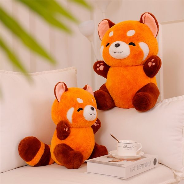 23-60cm Red Raccoon Smiling Toy Plush - Image 2
