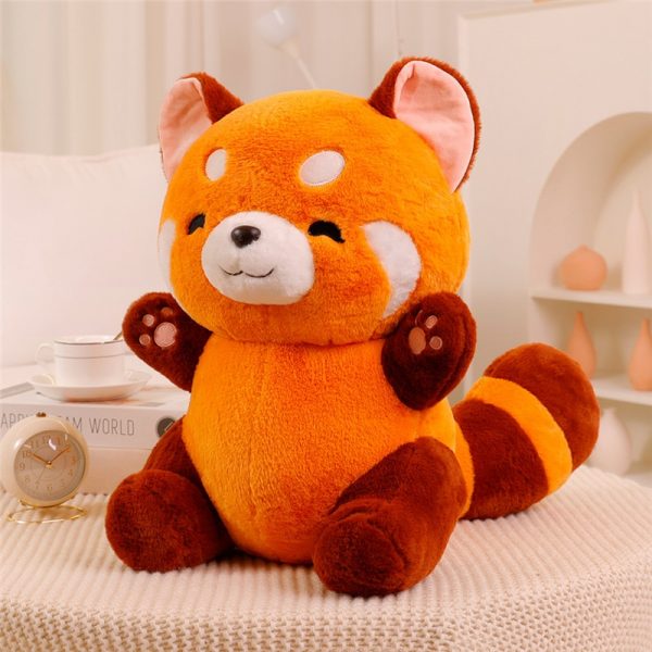 23-60cm Red Raccoon Smiling Toy Plush - Image 3