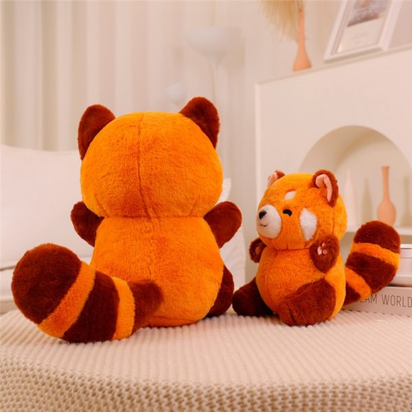 23-60cm Red Raccoon Smiling Toy Plush - Image 4