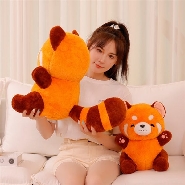 23-60cm Red Raccoon Smiling Toy Plush - Image 5