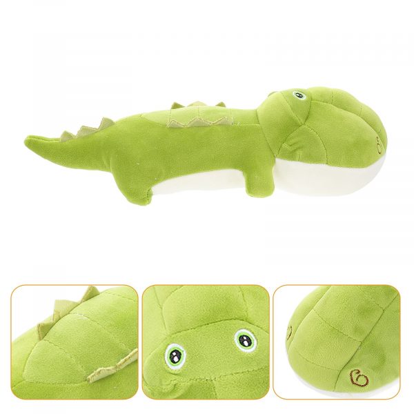 40cm Green Crocodile Hugging Weighted Stuffed Animal Plush - Image 5