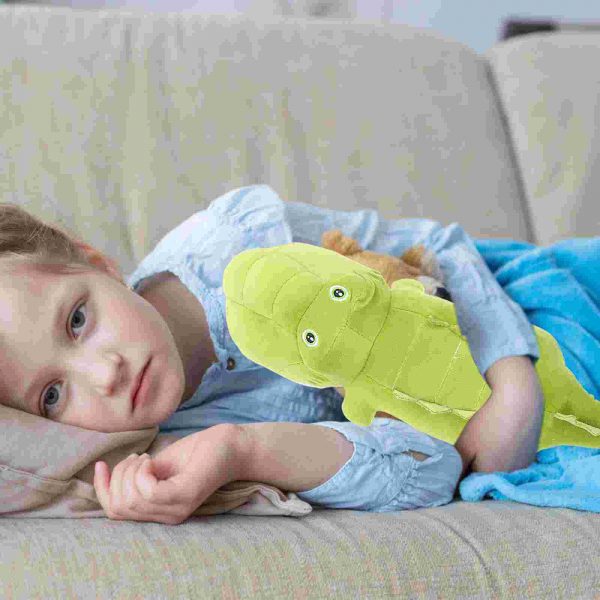 40cm Green Crocodile Hugging Weighted Stuffed Animal Plush - Image 3
