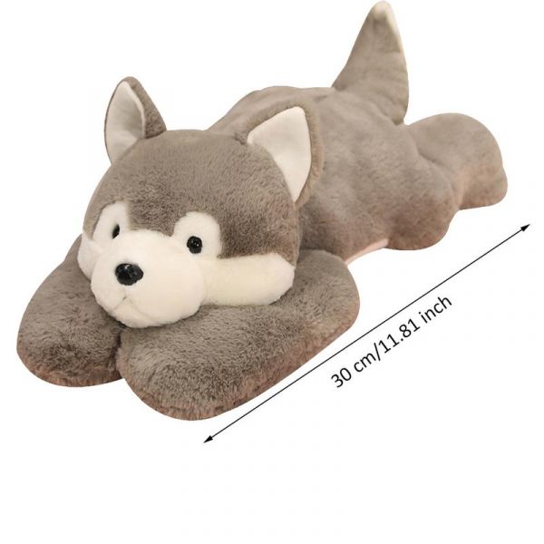 30 cm Pink Blue Gray Polar Bear Dinosaur Pig Husky Weighted Stuffed Animal Plush - Image 6