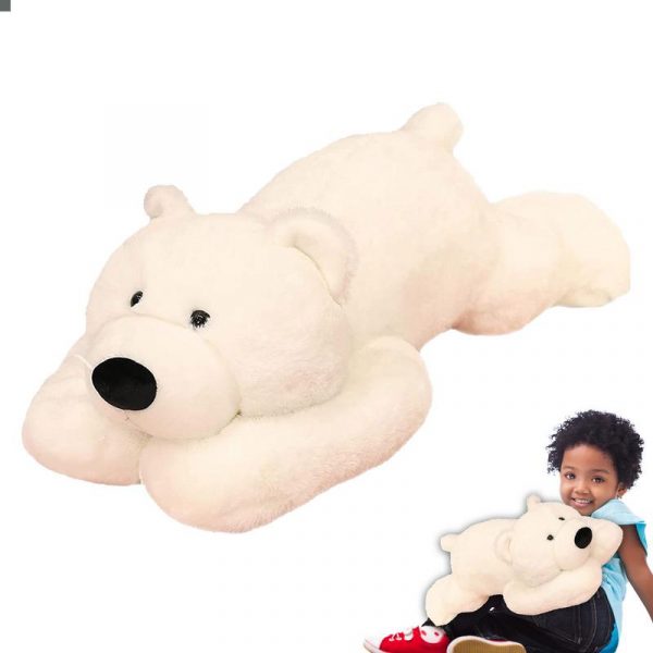 30 cm Pink Blue Gray Polar Bear Dinosaur Pig Husky Weighted Stuffed Animal Plush