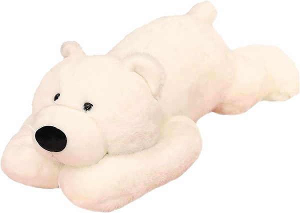 50cm White Polar Bear Gray Husky Pink Pig Army Green Dinosaur Toy Plush - Image 2